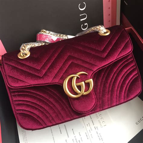 red velvet gucci backpack|Gucci marmont bag red.